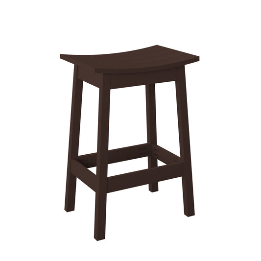 Polybird - Saddle Stool "Bar Height" Tudor Brown - P93-B-TB view 1