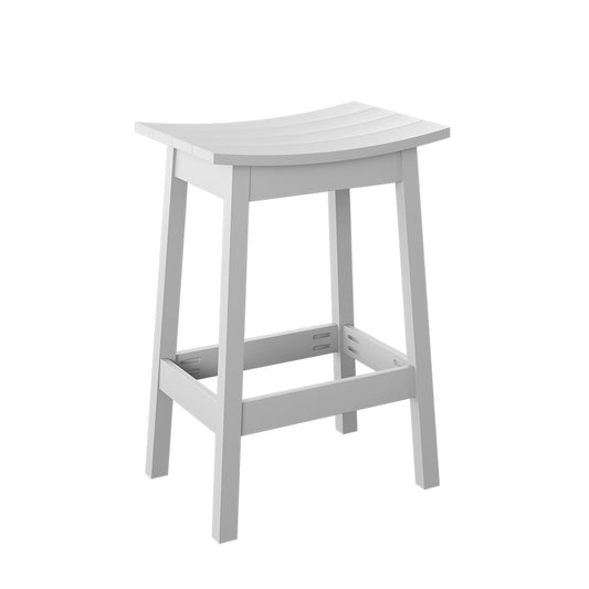 Polybird - Saddle Stool "Bar Height" White - P93-B-WT view 1