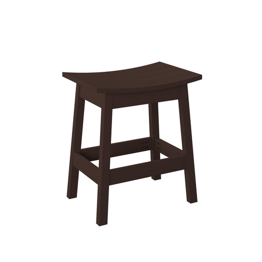 Polybird - Saddle Stool "Counter Height" Tudor Brown - P93-C-TB view 1