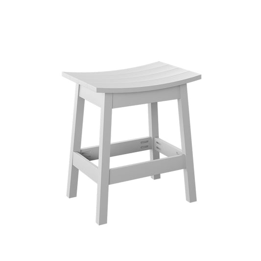 Polybird - Saddle Stool "Counter Height" White - P93-C-WT view 1