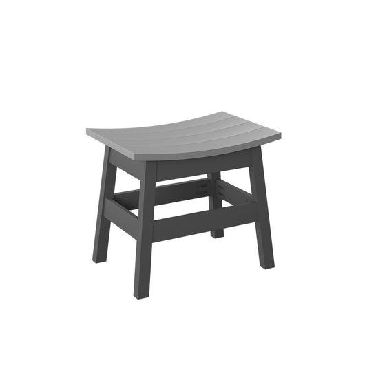 Polybird - Saddle Stool Light Gray And Charcoal - P93-R-LG-CH view 1