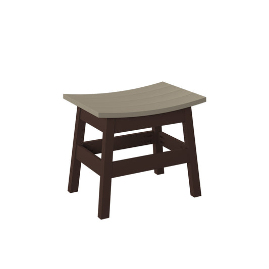 Polybird - Saddle Stool Weatherwood And Tudor Brown - P93-R-WW-TB view 1