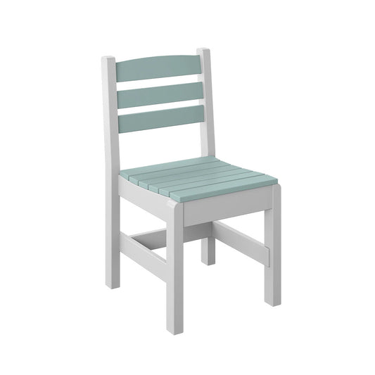  Polybird - Side Chair "Regular Height" Sage And White - P10-R-SG-WT view 1