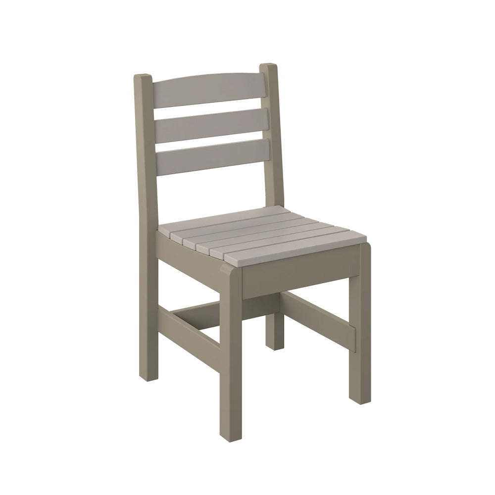  Polybird - Side Chair "Regular Height" Sand And Weatherwood - P10-R-SN-WW view 1