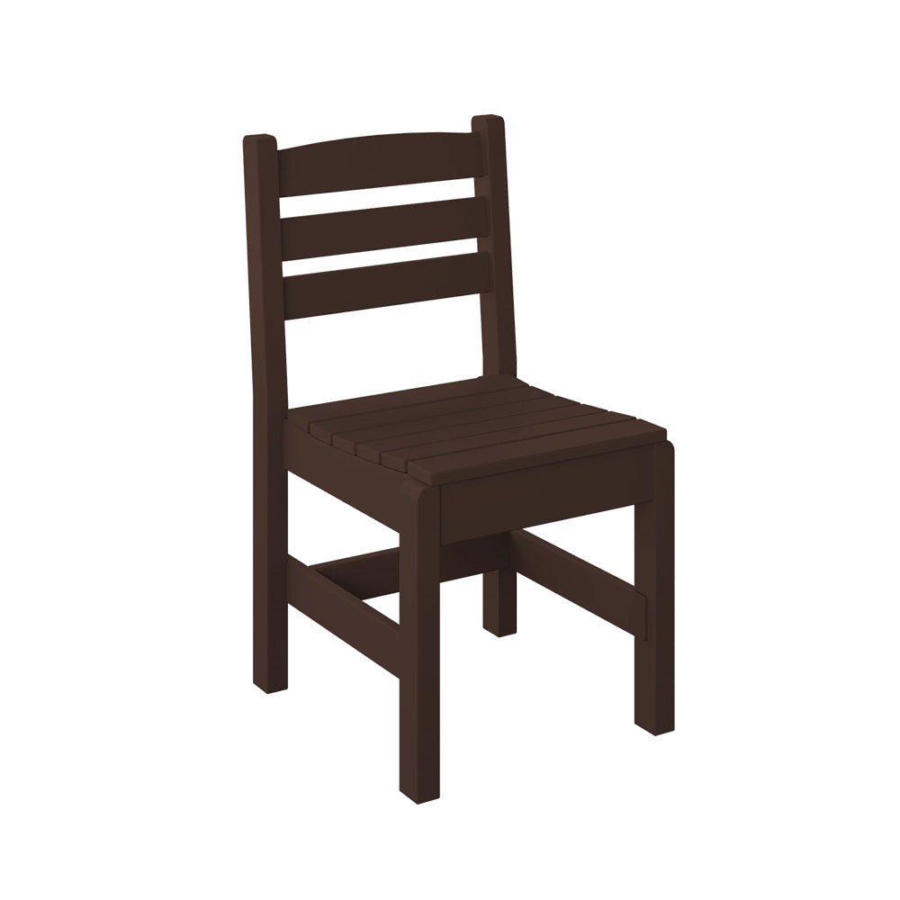  Polybird - Side Chair "Regular Height" Tudor Brown - P10-R-TB view 1
