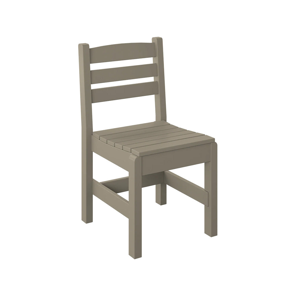  Polybird - Side Chair "Regular Height" Weatherwood - P10-R-WW view 1