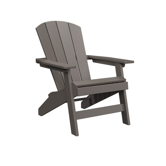 Polybird - Stationary Adirondack Chair Charcoal - P1-CH view 1