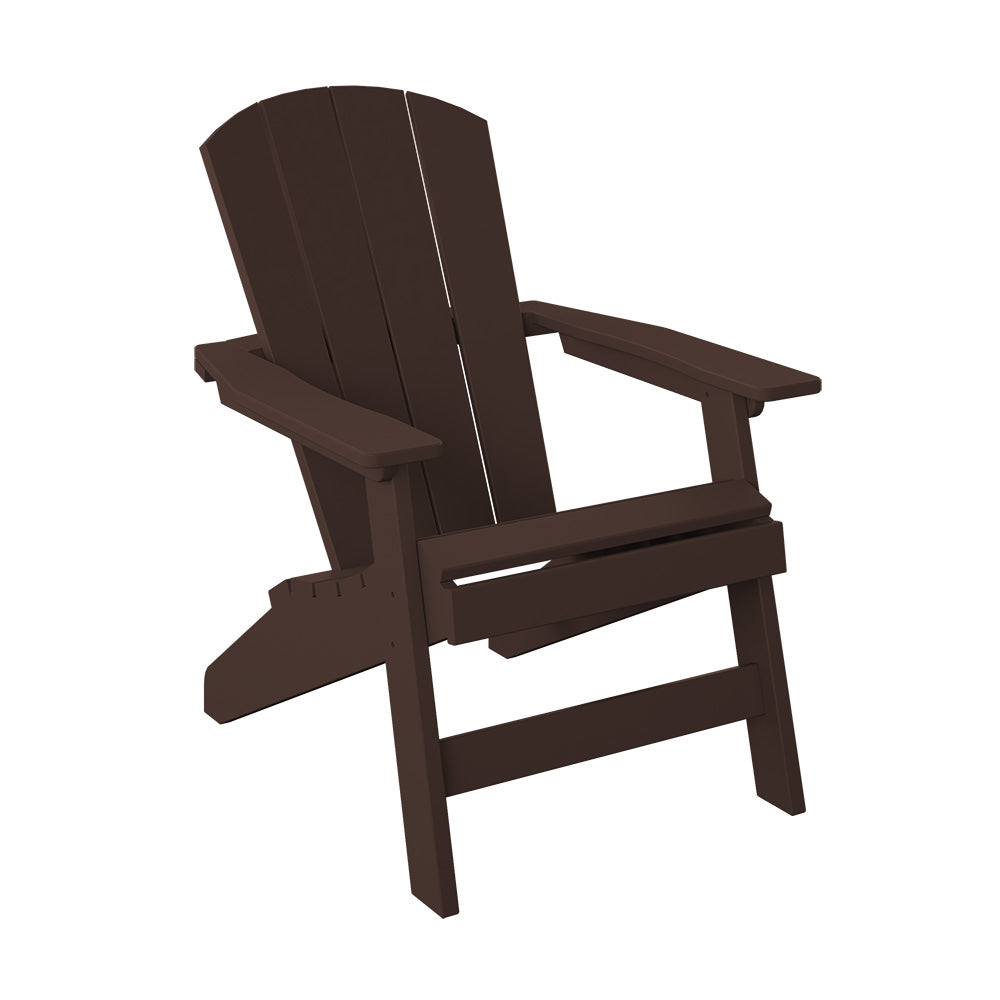 Polybird - Stationary Adirondack Chair Tudor Brown - P1-TB view 1