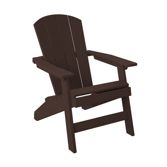 Polybird - Stationary Adirondack Chair Tudor Brown - P1-TB view 1