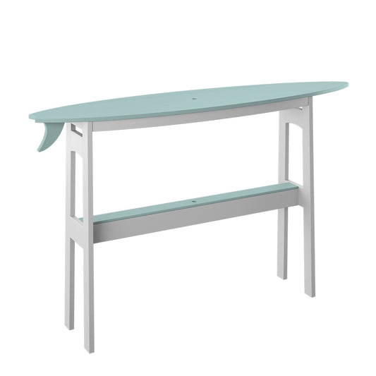 Polybird - Surfboard 72" Table Bar Height Sage And White - P88-B-SG-WT view 1