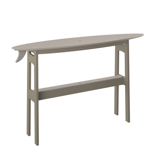 Polybird - Surfboard 72" Table Bar Height Sand And Weatherwood - P88-B-SN-WW view 1