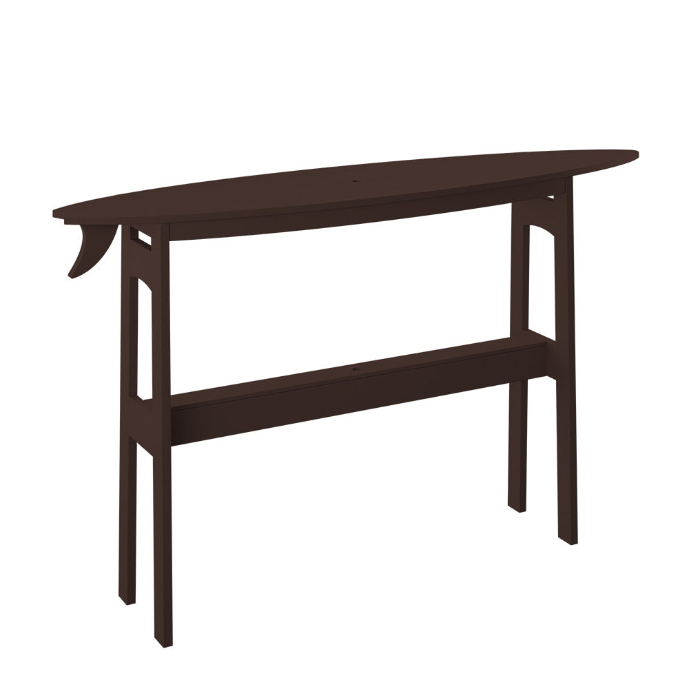 Polybird - Surfboard 72" Table Bar Height Tudor Brown - P88-B-TB view 1