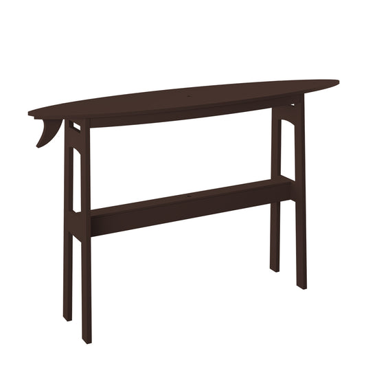 Polybird - Surfboard 72" Table Bar Height Tudor Brown - P88-B-TB view 1