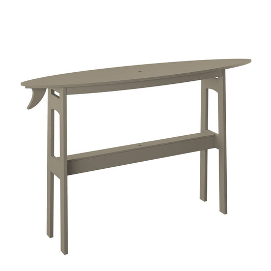 Polybird - Surfboard 72" Table Bar Height Weatherwood - P88-B-WW view 1