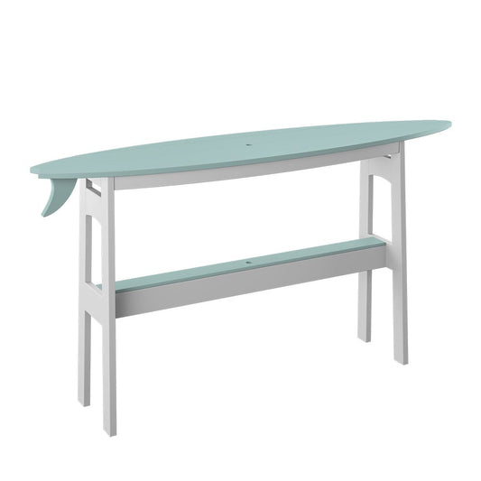 Polybird - Surfboard 72" Table Counter Height Sage And White - P88-C-SG-WT view 1