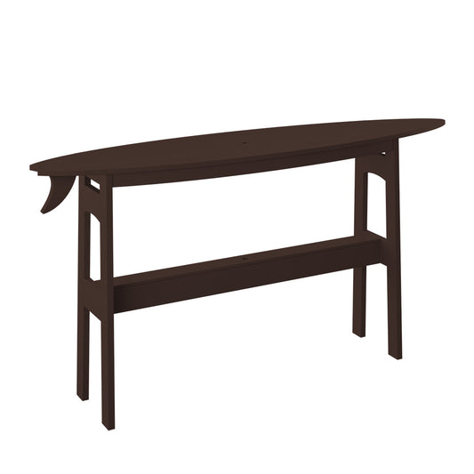 Polybird - Surfboard 72" Table Counter Height Tudor Brown - P88-C-TB view 1