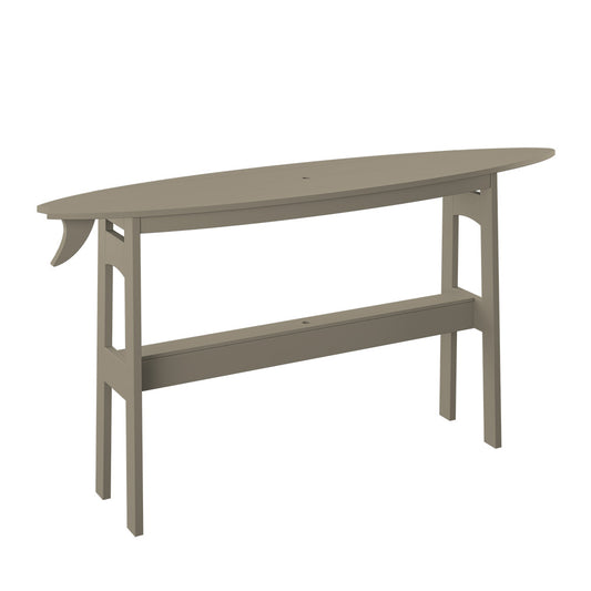 Polybird - Surfboard 72" Table Counter Height Weatherwood - P88-C-WW view 1