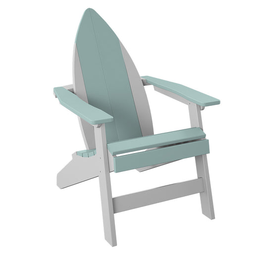 Polybird - Surfboard Adirondack-Nose Chair Sage And White - P81-SG-WT view 1