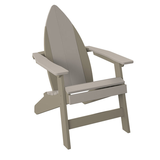 Polybird - Surfboard Adirondack-Nose Chair Sand And Weatherwood - P81-SN-WW view 1