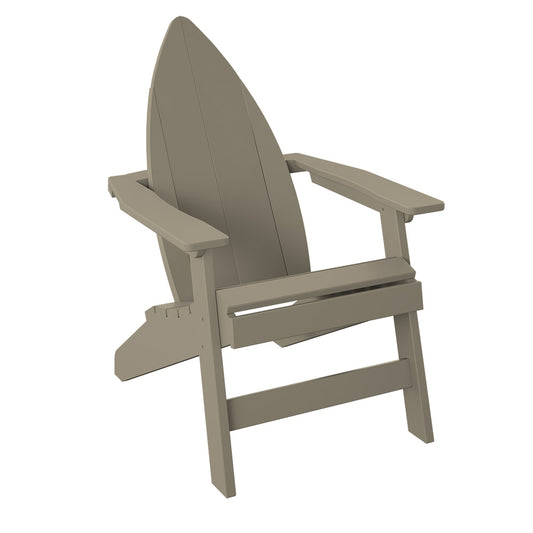 Polybird - Surfboard Adirondack-Nose Chair Weatherwood - P81-WW view 1