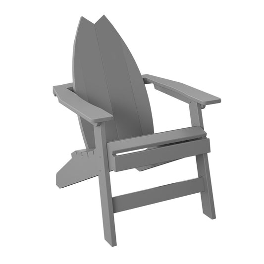 Polybird - Surfboard Adirondack-Tail Chair Light Gray - P80-LG view 1