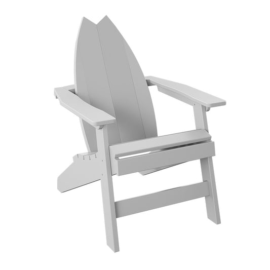 Polybird - Surfboard Adirondack-Tail Chair White - P80-WT view 1