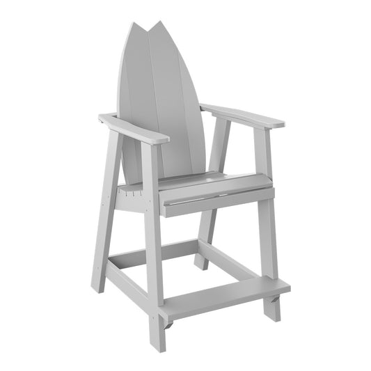 Polybird - Surfboard Balcony Chair - Tail White - P82-WT view 1