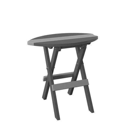 Polybird - Surfboard Balcony Table Light Gray And Charcoal - P90-LG-CH view 1