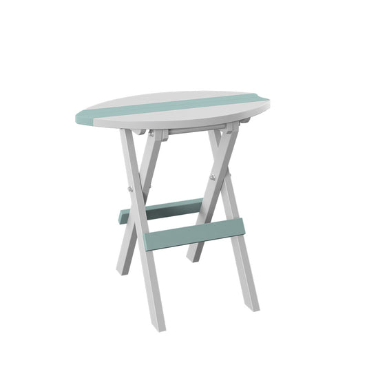 Polybird - Surfboard Balcony Table Sage And White - P90-SG-WT view 1