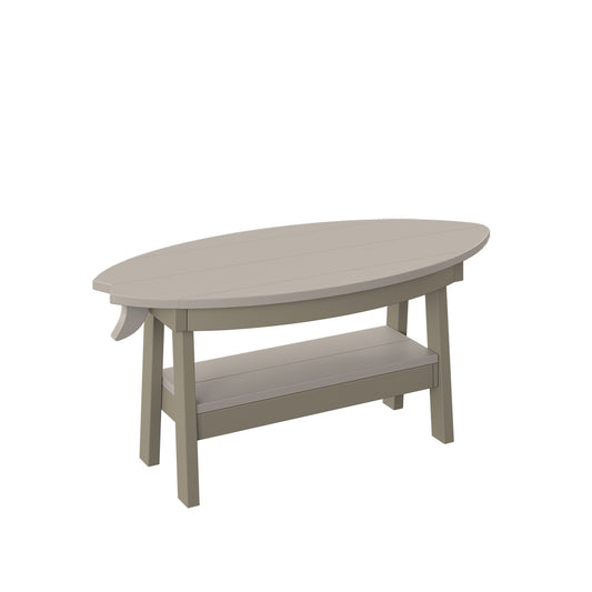Polybird - Surfboard Coffee Table Sand And Weatherwood - P86-SN-WW view 1