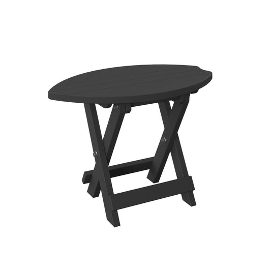 Polybird - Surfboard Folding End Table Black - P89-BK view 1