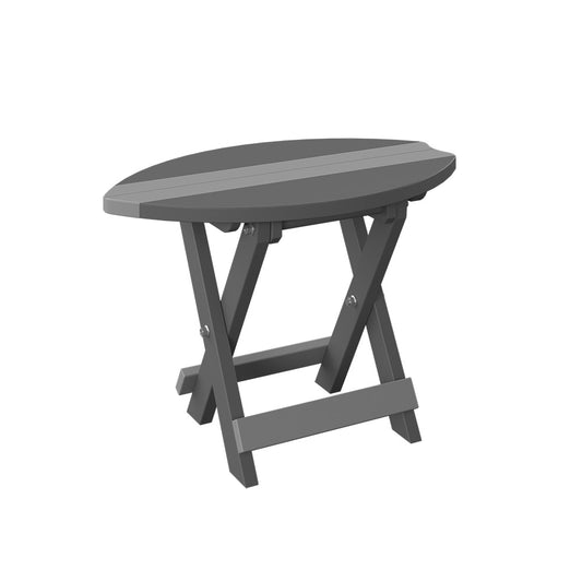 Polybird - Surfboard Folding End Table Light Gray And Charcoal - P89-LG-CH view 1