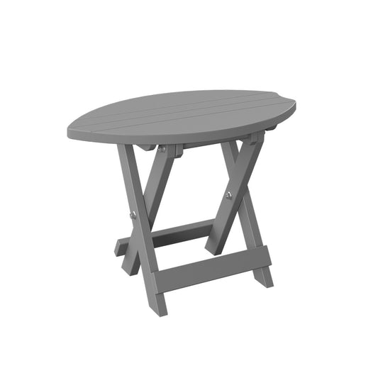 Polybird - Surfboard Folding End Table Light Gray - P89-LG view 1