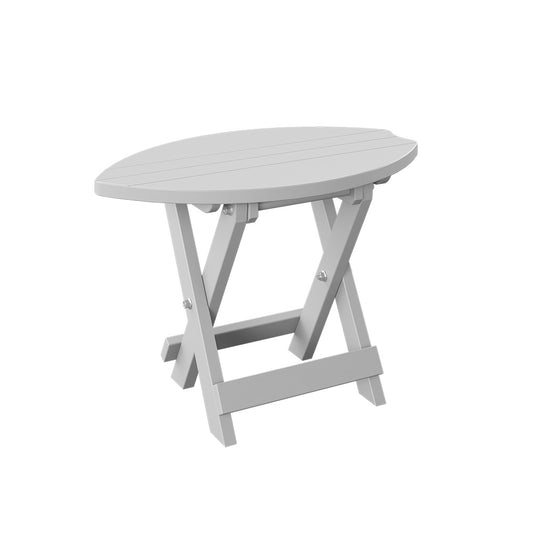 Polybird - Surfboard Folding End Table White - P89-WT view 1