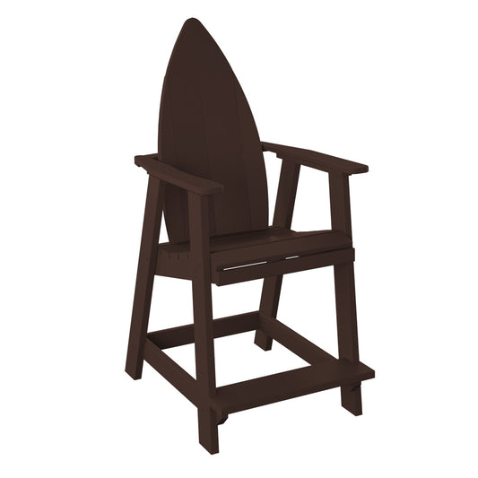 Polybird - Surfboard Nose Balcony Chair Tudor Brown - P83-TB view 1