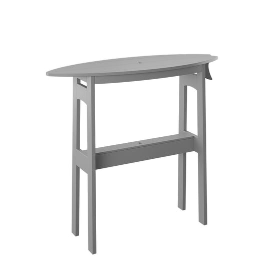 Polybird - Surfboard Table 48" Bar Height Light Gray - P87-B-LG view 1