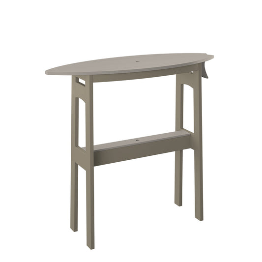 Polybird - Surfboard Table 48" Bar Height Sand And Weatherwood - P87-B-SN-WW view 1