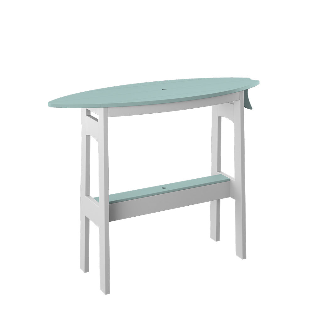 Polybird - Surfboard Table 48" Counter Height Sage And White - P87-C-SG-WT view 1
