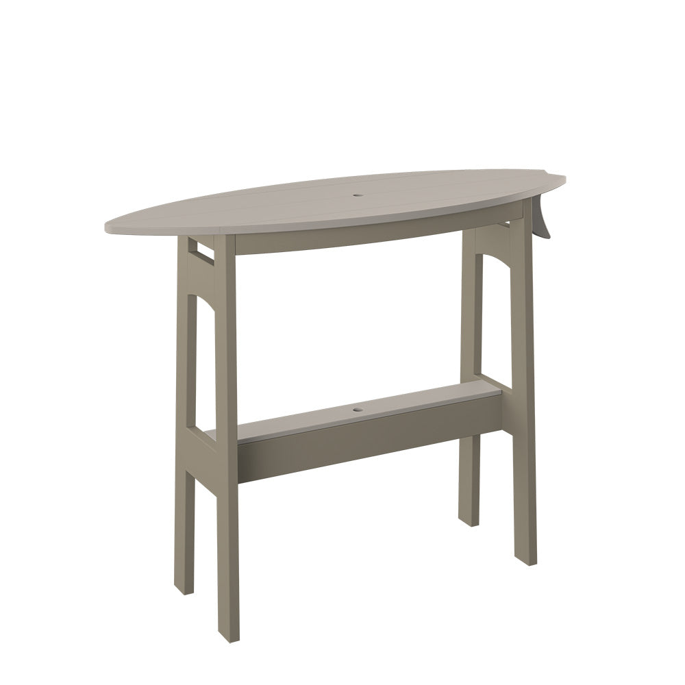 Polybird - Surfboard Table 48" Counter Height Sand And Weatherwood - P87-C-SN-WW view 1
