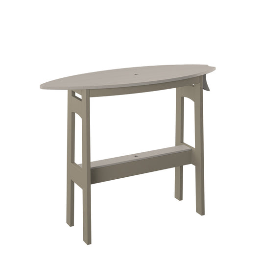 Polybird - Surfboard Table 48" Counter Height Sand And Weatherwood - P87-C-SN-WW view 1