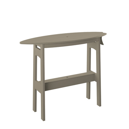 Polybird - Surfboard Table 48" Counter Height Weatherwood - P87-C-WW view 1