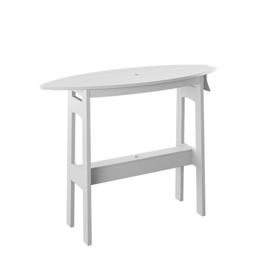 Polybird - Surfboard Table 48" Counter Height White - P87-C-WT view 1