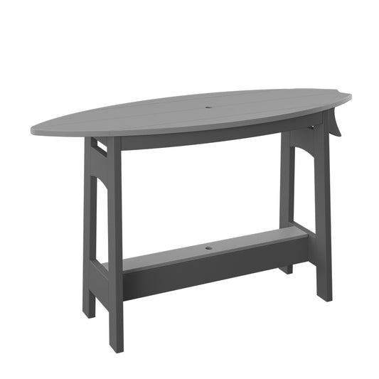 Polybird - Surfboard Table 48" Light Gray And Charcoal - P87-R-LG-CH view 1