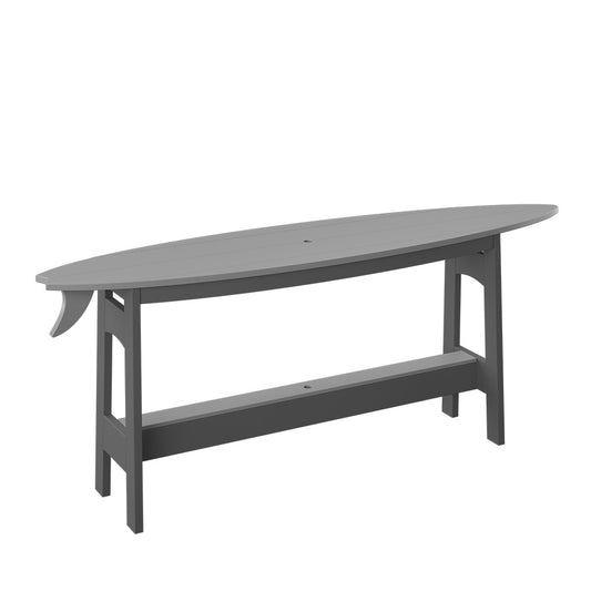 Polybird - Surfboard Table 72'' Light Gray And Charcoal - P88-R-LG-CH view 1