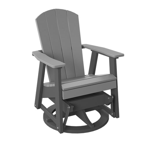 Polybird - Swivel Glider Light Gray And Charcoal - P39-LG-CH view 1