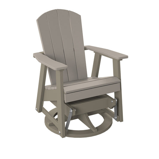 Polybird - Swivel Glider Sand And Weatherwood - P39-SN-WW view 1