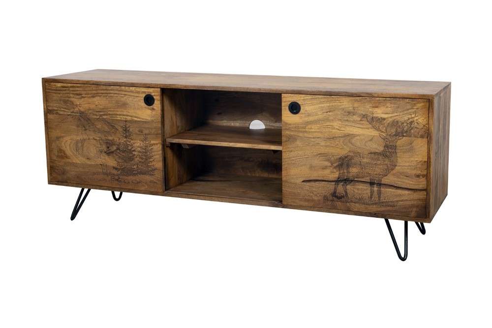 Porter Designs -  Alpine Solid Wood TV Stand, Natural - 06-215-10-5547 veiw 1