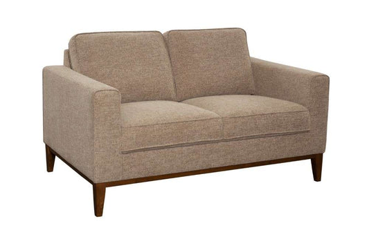 Porter Designs -  Annie Wood Trim Loveseat, Cream - 01-216-02-3039 veiw 1