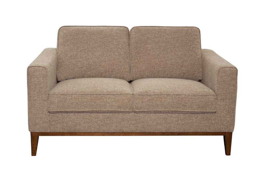 Porter Designs -  Annie Wood Trim Loveseat, Cream - 01-216-02-3039 veiw 3