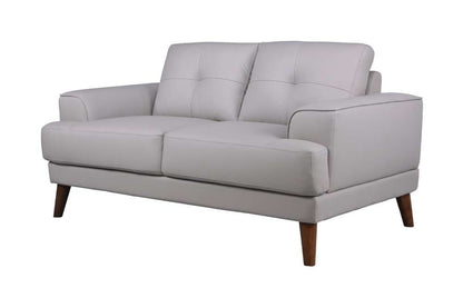 Porter Designs -  Anzio Top Quality Leather Loveseat, Cream - 02-204C-02-7120 veiw 1